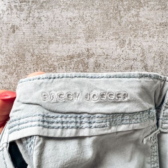 American Eagle Light Blue Stretch Baggy Jogger Size 0 - Picture 8 of 10